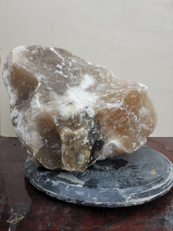 Alabaster; Einzelstck; Bruchstck; Creme; 18.020 kg