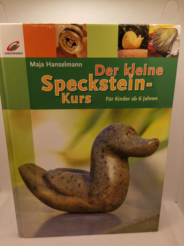 Kreativ Set; gebr. Buch; Werkzeug; Schleifmittel; Politur; Speckstein