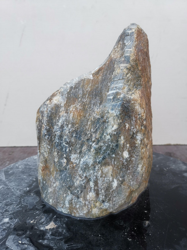 Speckstein; Einzelstck; Indien; gelb-schwarz-Mix: Gewicht: 2,830 kg