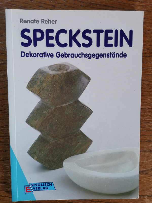 Kreativ Set; gebr. Buch; Werkzeug; Schleifmittel; Politur; Speckstein