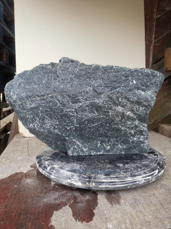 Speckstein; Einzelstck; aus China; schwarz; 14,710 kg