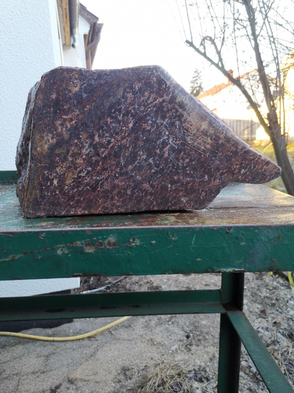 Speckstein, Einzelst�ck, aus Indien, violett, hart, 28,240 kg