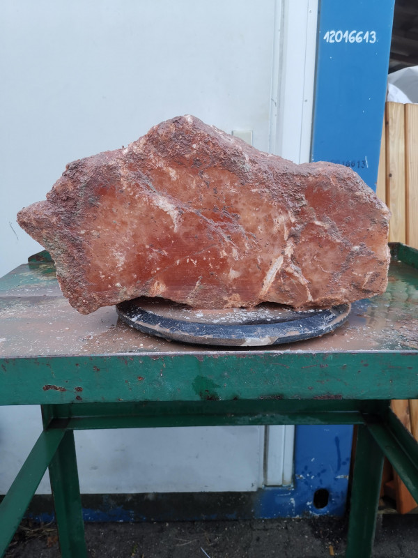 Selenit; Einzelst�ck; aus Marokko; orange; 29,890 kg