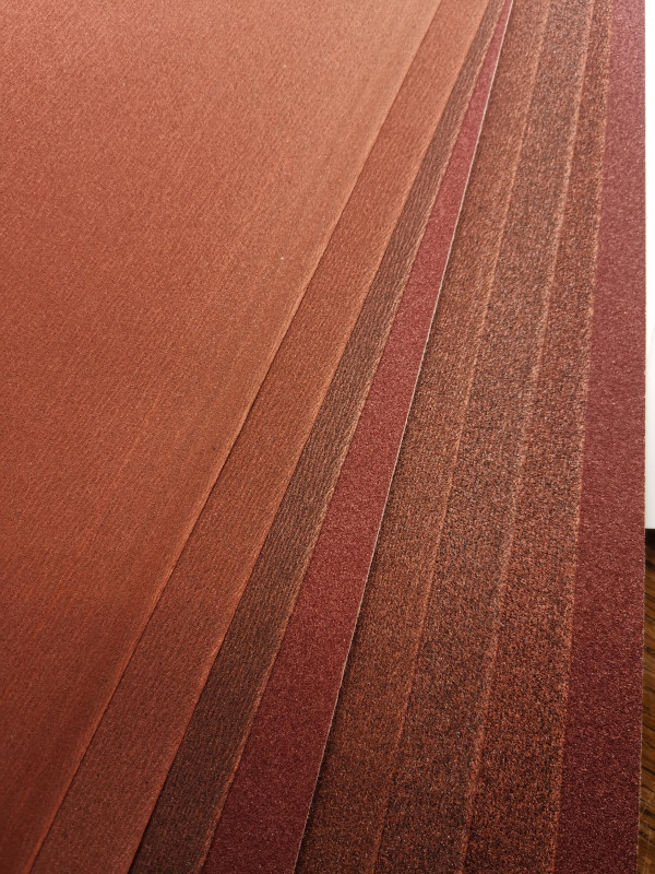 Trockenschleifpapier, Gesamt 8 B�gen je 2x K80 - K120 - K150 - K180 Bogengr��e 230 x 280 mm