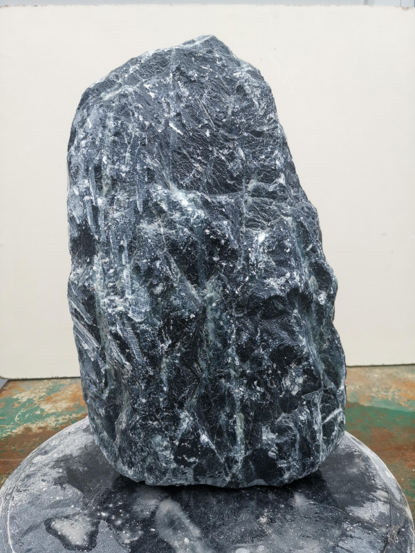 Speckstein; Einzelst�ck; aus Indien; dunkelgr�n; nicht geschnitten; 13,100 kg