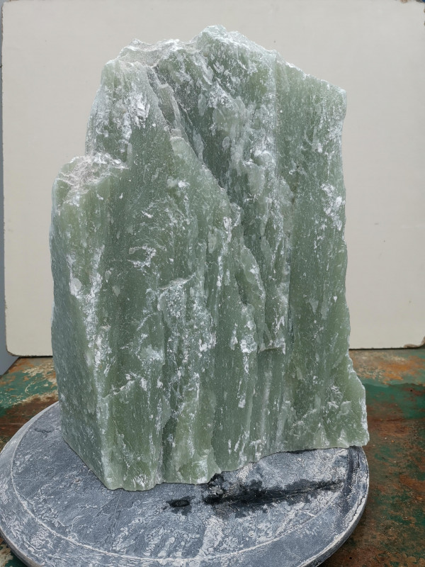 Speckstein; Einzelst�ck; aus Indien; Lemongr�n; 16,250 kg