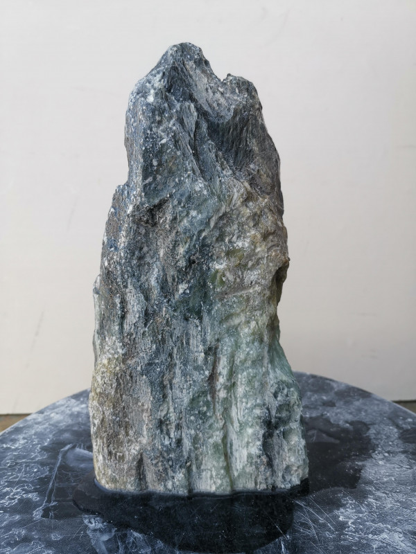 Speckstein; Einzelst�ck; aus Indien; t�rkis schwarz; 2,660 kg