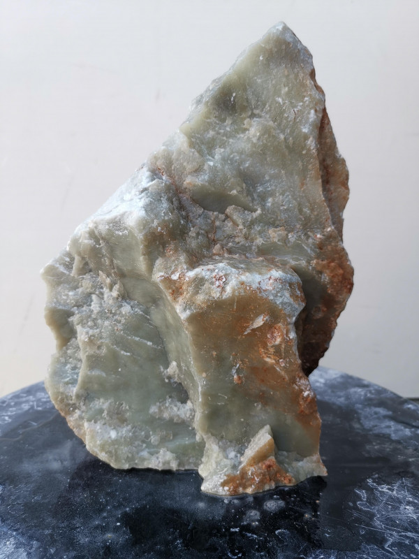 Speckstein; Einzelst�ck; aus Indien; dunkelgrau; harter Speckstein; 3,470 kg