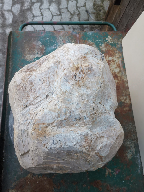 Speckstein; Einzelst�ck; aus Brasilien; braun mit tlw. gr�nlich; 30,840 kg