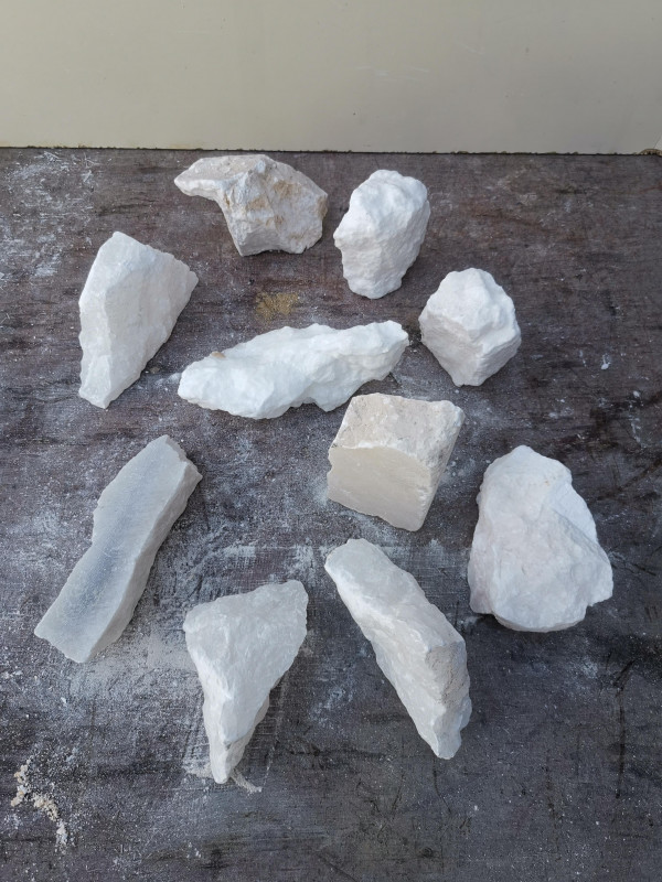 Alabaster; Einzellos; Sortiment; von 250-400g; Gesamt 3,130kg