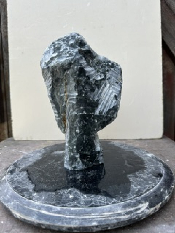 Speckstein; Einzelst�ck; aus Indien; schwarz Mix; 5,200kg