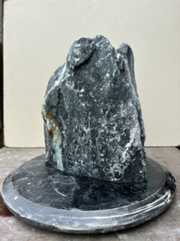 Speckstein; Einzelst�ck; t�rkis-schwarz; aus Indien; 12,300 kg