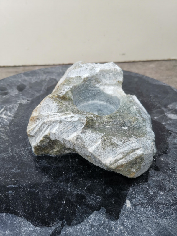 Teelichthalter mit Senkung; Selbstherstellung; Einzelst�ck