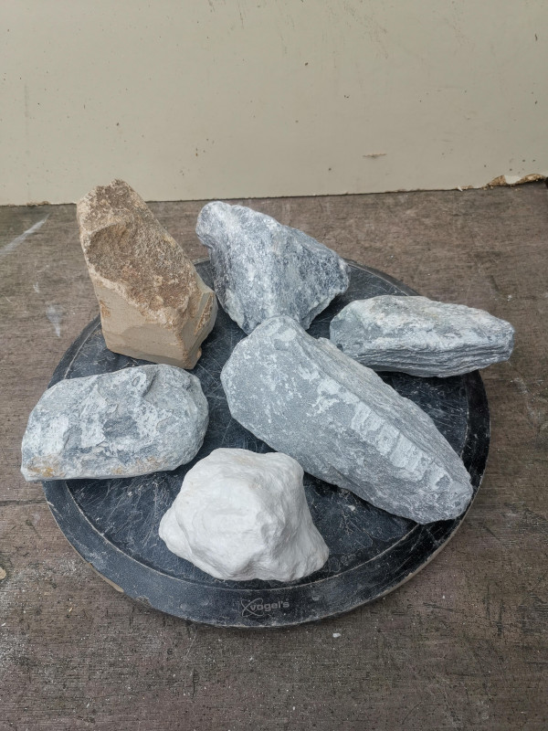 Speckstein; Sortiment; 6 Farben; Gesamt 6,160 kg