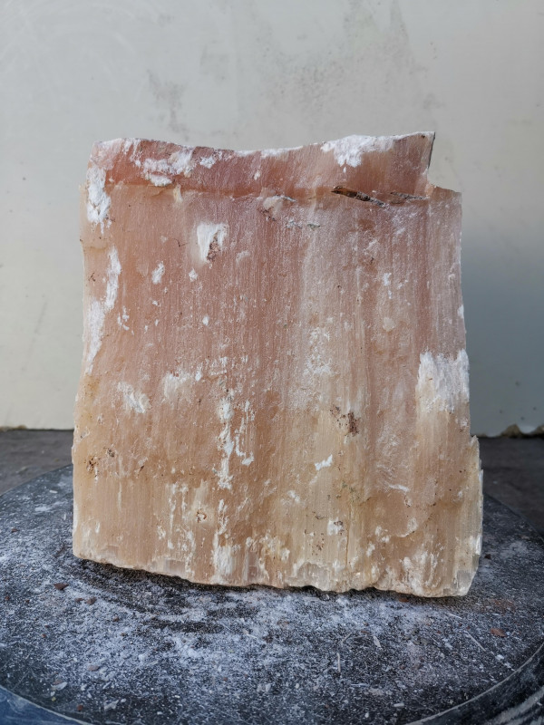 Selenit; Heilstein; Einzelst�ck; aus Marokko; orange; 10,000 kg