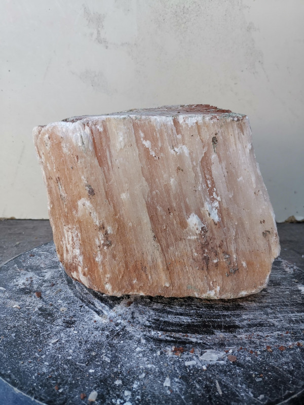 Selenit; Heilstein; Einzelst�ck; aus Marokko; orange; 5,120 kg