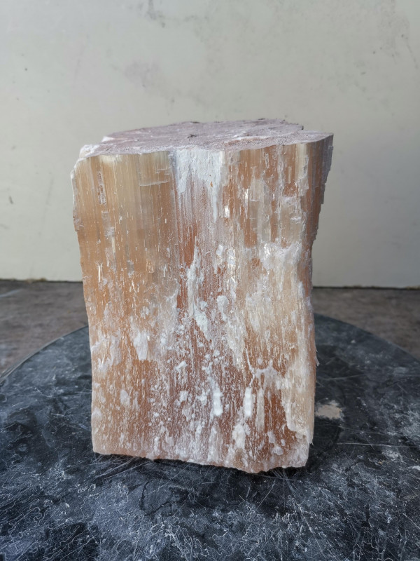 Selenit; Heilstein; Einzelst�ck; aus Marokko; orange; 5,660 kg