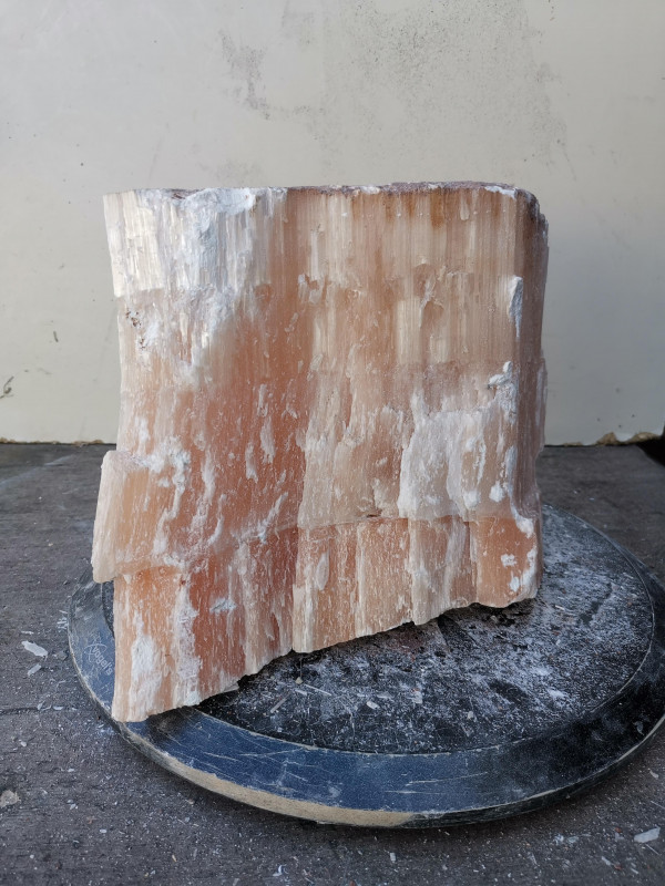 Selenit; Heilstein; Einzelst�ck; aus Marokko; orange; 10,620 kg