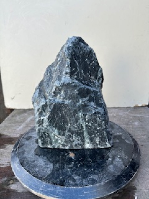 Speckstein; Einzelst�ck; Indien; dunkelgr�n; 8,240 kg