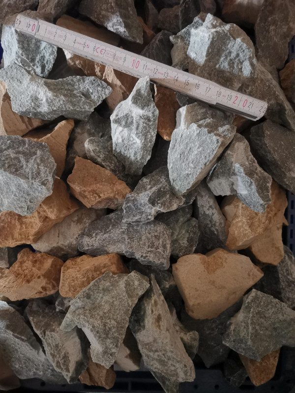 Speckstein; Sortiment; 100-300g; ungeschrumpft; insg. 5kg