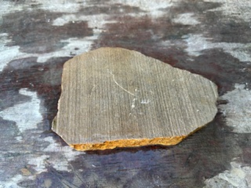 Speckstein; Scheibe; Einzelst�ck; braun; 1,920 kg