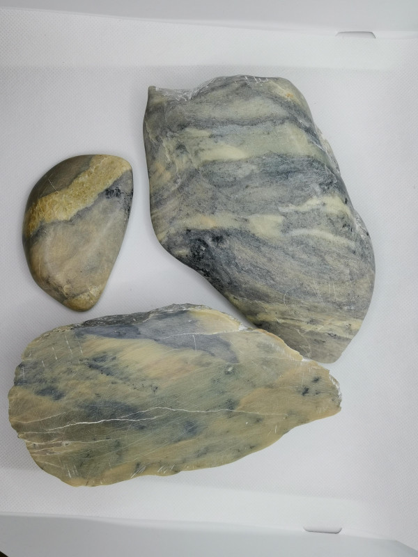 Speckstein; Indien; mehrfarbiger Streifenstein; 5.0 kg