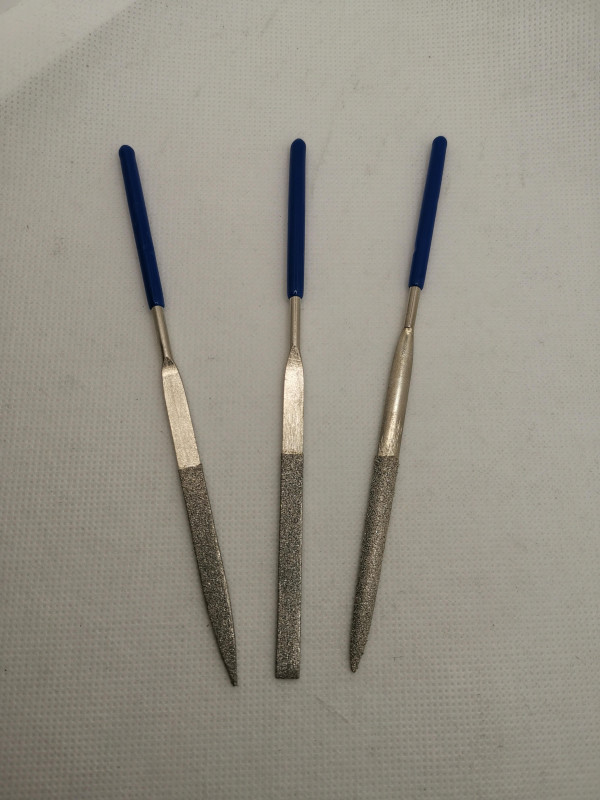 Diamantfeilenset; Nadelfeilenset; Schlüsselfeilenset; 10 tlg.; 150 mm