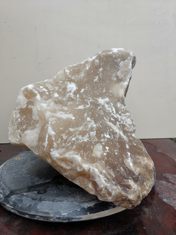 Alabaster; Einzelstck; Bruchstck; Creme; 18.020 kg