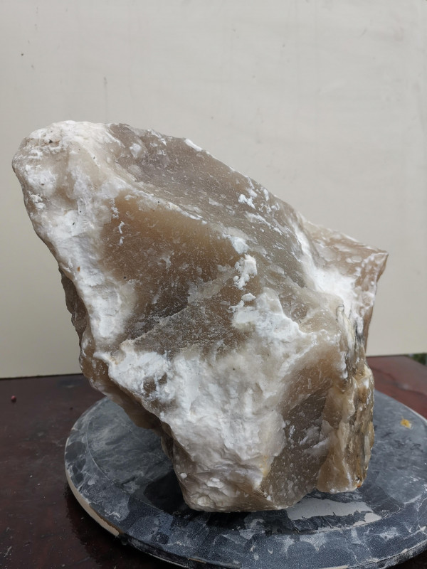 Alabaster; Einzelstck; Bruchstck; Creme; 18.020 kg