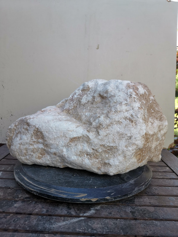 Speckstein; Einzelstück; Brasilien; schneeweiß; 26.470 kg