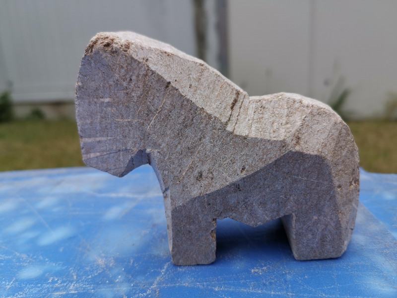 Speckstein; Pferd; Halbfabrikat; ca. 0,35 kg