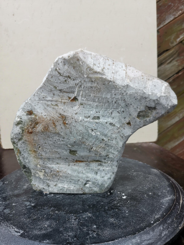 Speckstein; Einzelstck; Brasilien; grn; lustige Form; 5,210 kg