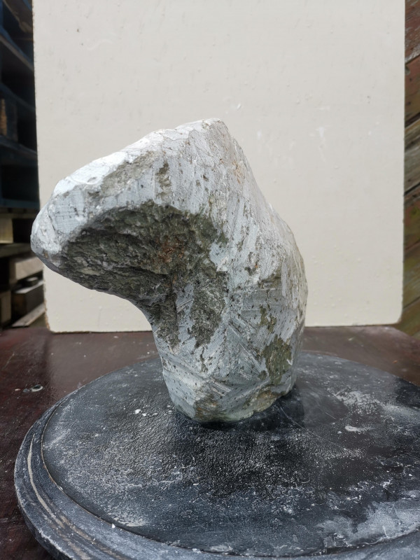 Speckstein; Einzelstck; Brasilien; grn; lustige Form; 5,210 kg
