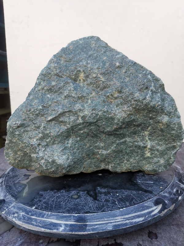 Serpentin; Einzelstck; aus Simbabwe; opal grn; 16,990 kg