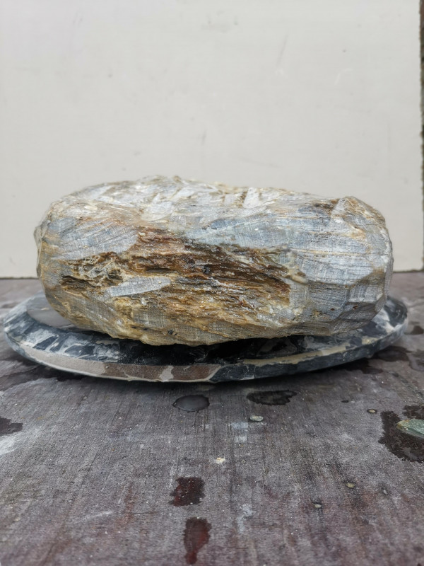 Speckstein; Einzelstck; Indien; gelb-Mix; 15,260 kg