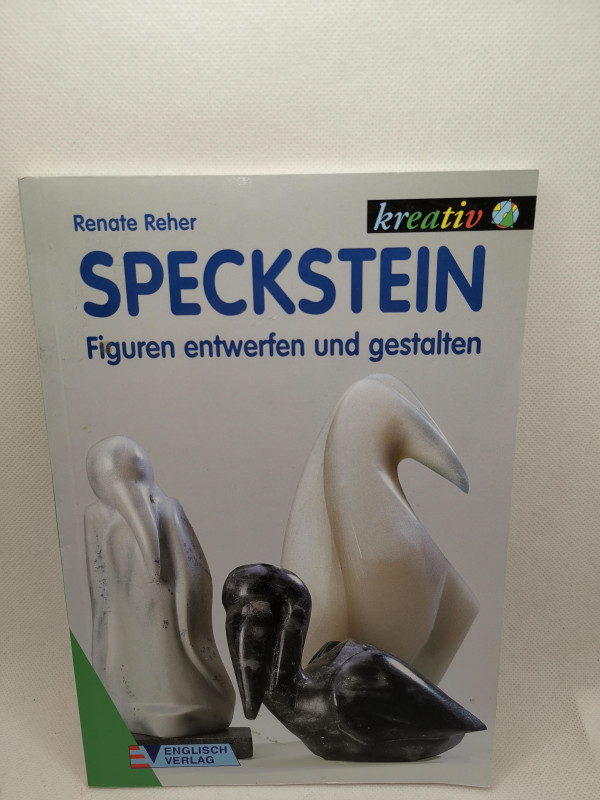 Speckstein-Kreativ-Set; gebr. Buch; Speckstein; Kobi Feilraspel; Schleifpad und Schwamm; Polierl