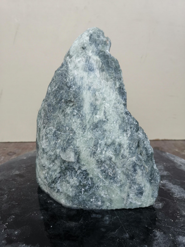 Speckstein; Einzelstck; Indien; dunkelgrn-trkis 2,870 kg
