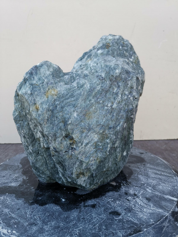 Speckstein; Einzelstck; aus Indien; trkis-schwarz; 7,950 kg