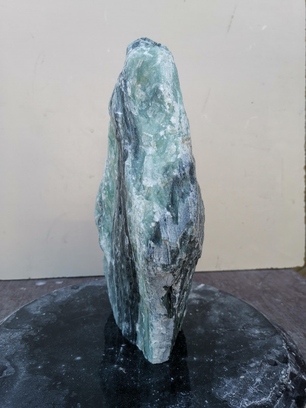 Speckstein; Einzelstck; aus Indien; trkis-schwarz; 7,550 kg