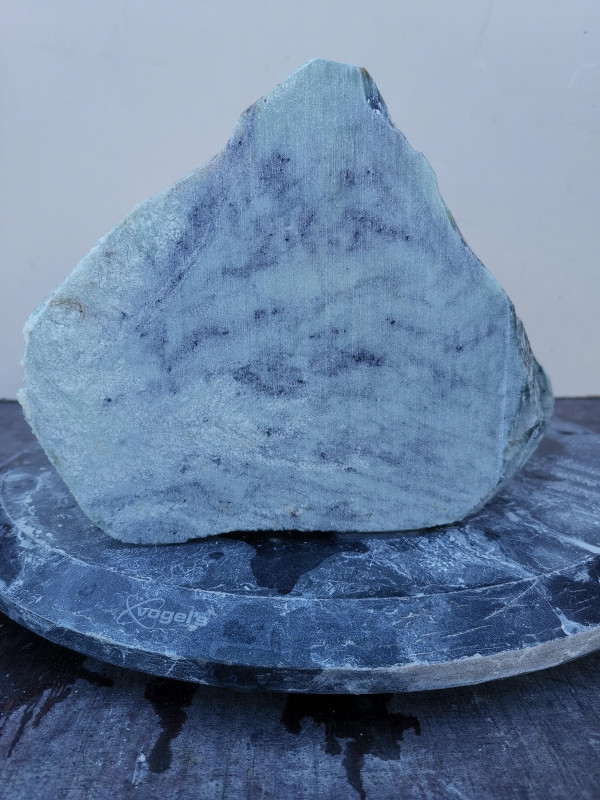 Speckstein; Einzelstck; aus Indien; trkis-schwarz; 14.590 kg