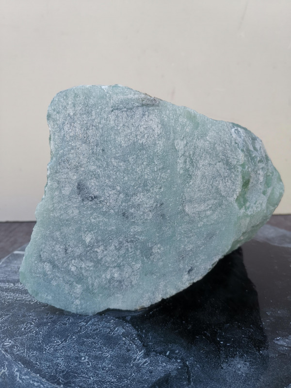 Speckstein; Einzelstck; aus Indien; trkis-schwarz; 5,250 kg