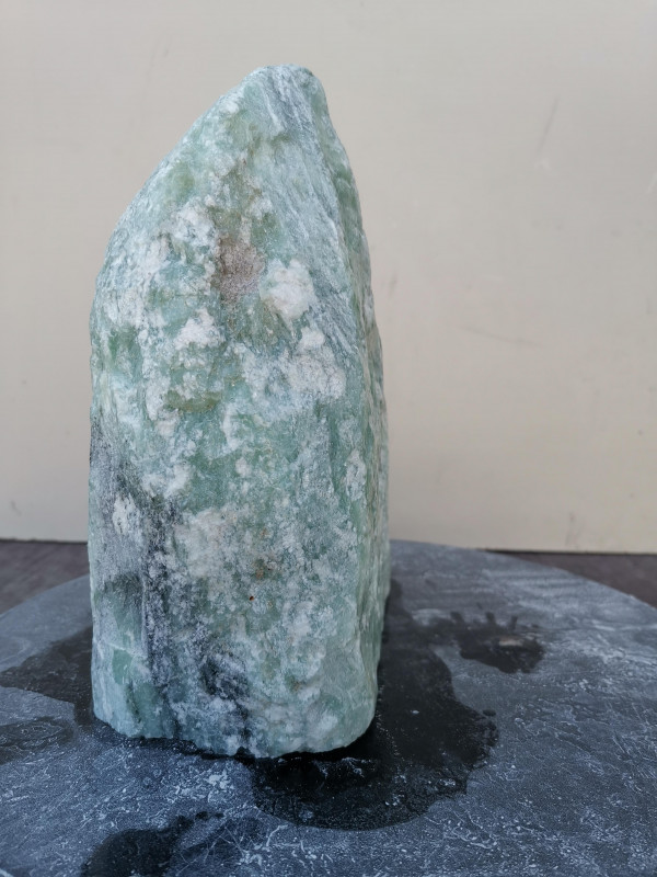 Speckstein; Einzelstck; aus Indien; trkis-schwarz; 5.660 kg