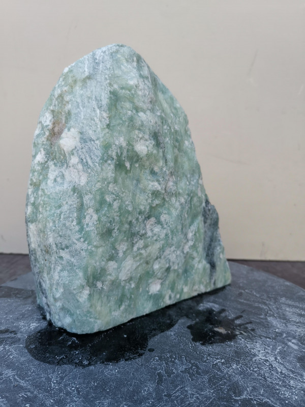 Speckstein; Einzelstck; aus Indien; trkis-schwarz; 5.660 kg