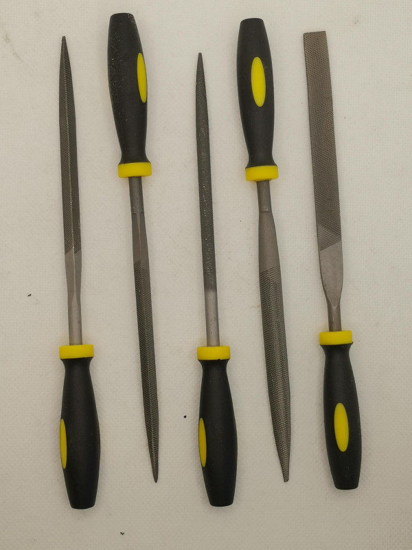 Feilenset; 5 Stck; 5 x 180 mm; Kunststoffhlle