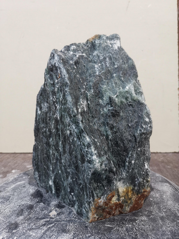 Speckstein Einzelstck aus Indien trkis - schwarz 8.080 kg