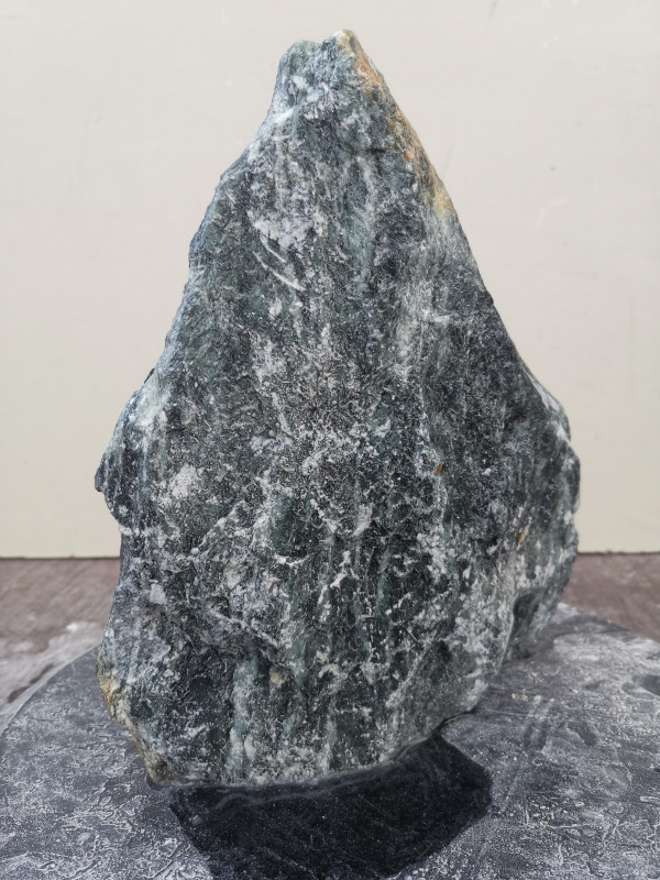 Speckstein Einzelstck aus Indien trkis - schwarz 8.080 kg