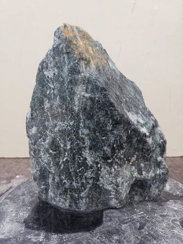 Speckstein Einzelstck aus Indien trkis - schwarz 8.080 kg
