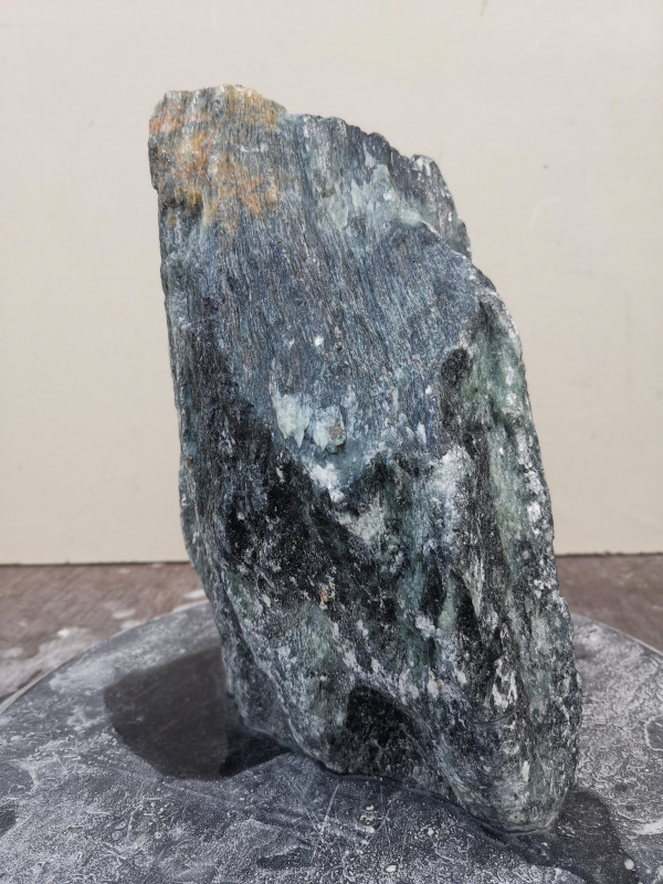 Speckstein Einzelstck aus Indien trkis - schwarz 8.080 kg