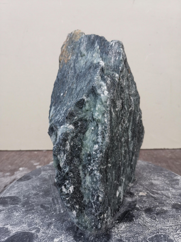 Speckstein Einzelstck aus Indien trkis - schwarz 8.080 kg