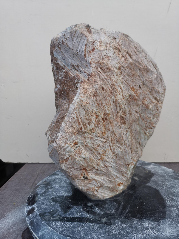 Speckstein Einzelstck aus Brasilien braun mit Farb Mix grn 12.770 kg